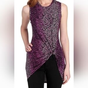 Rachel ROY Womens Sleeveless Jewel Neck Top